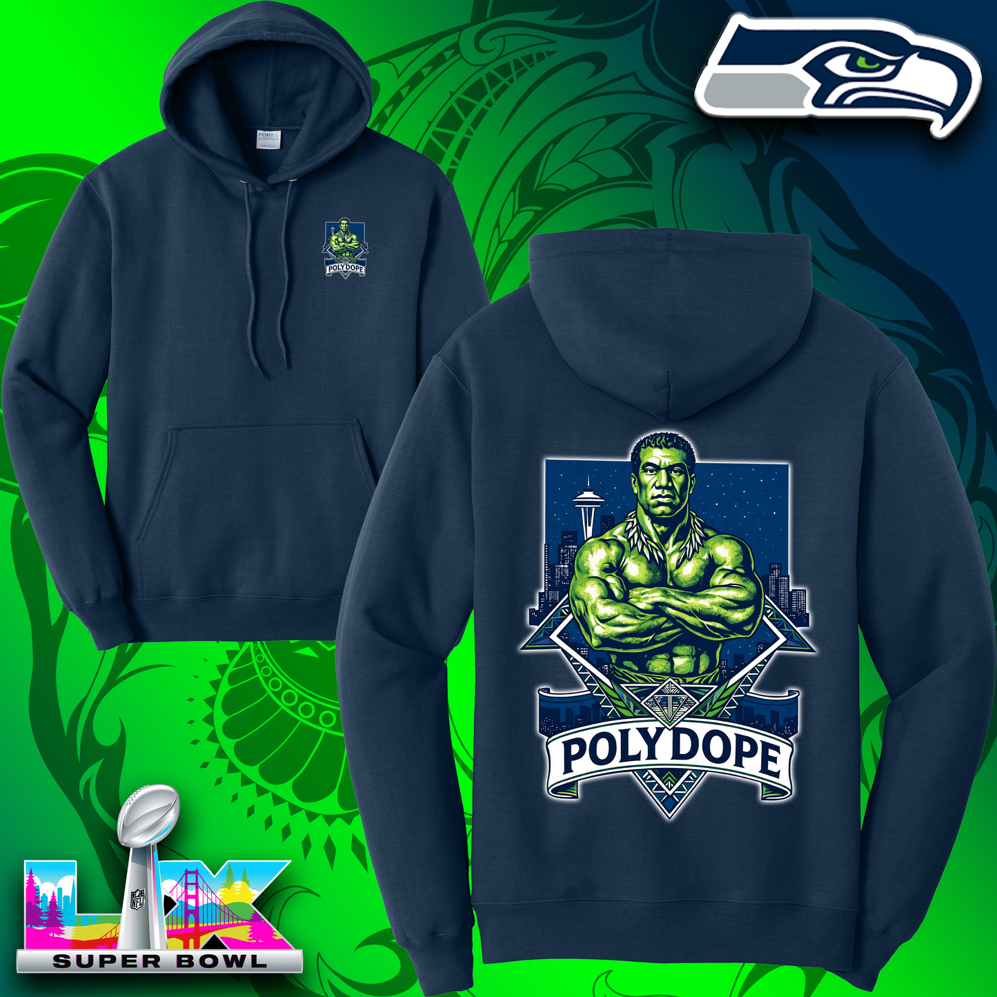 Seahawks Graphic Hoodie